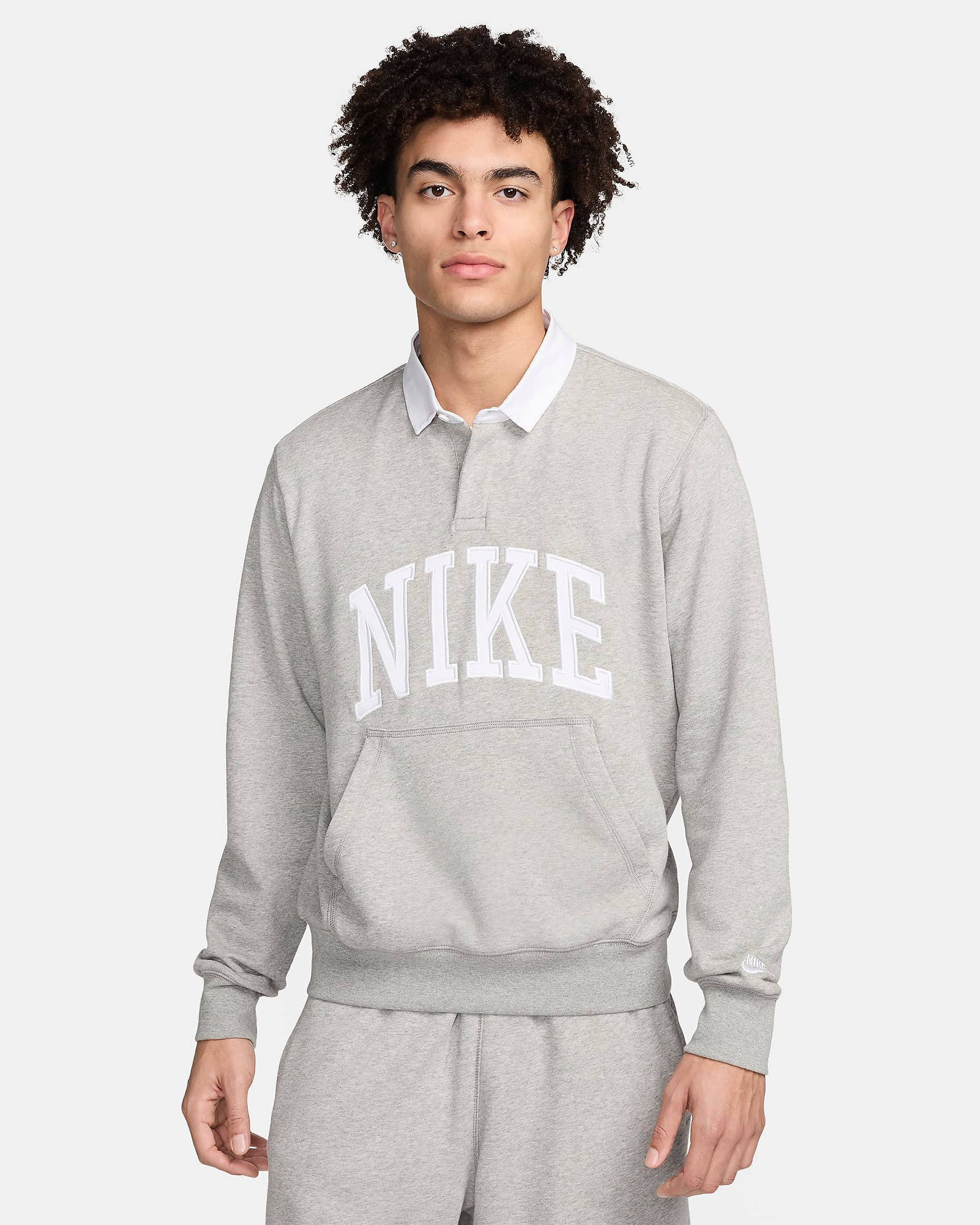 Nike Club Fleece Men's Long-Sleeve Fleece Polo