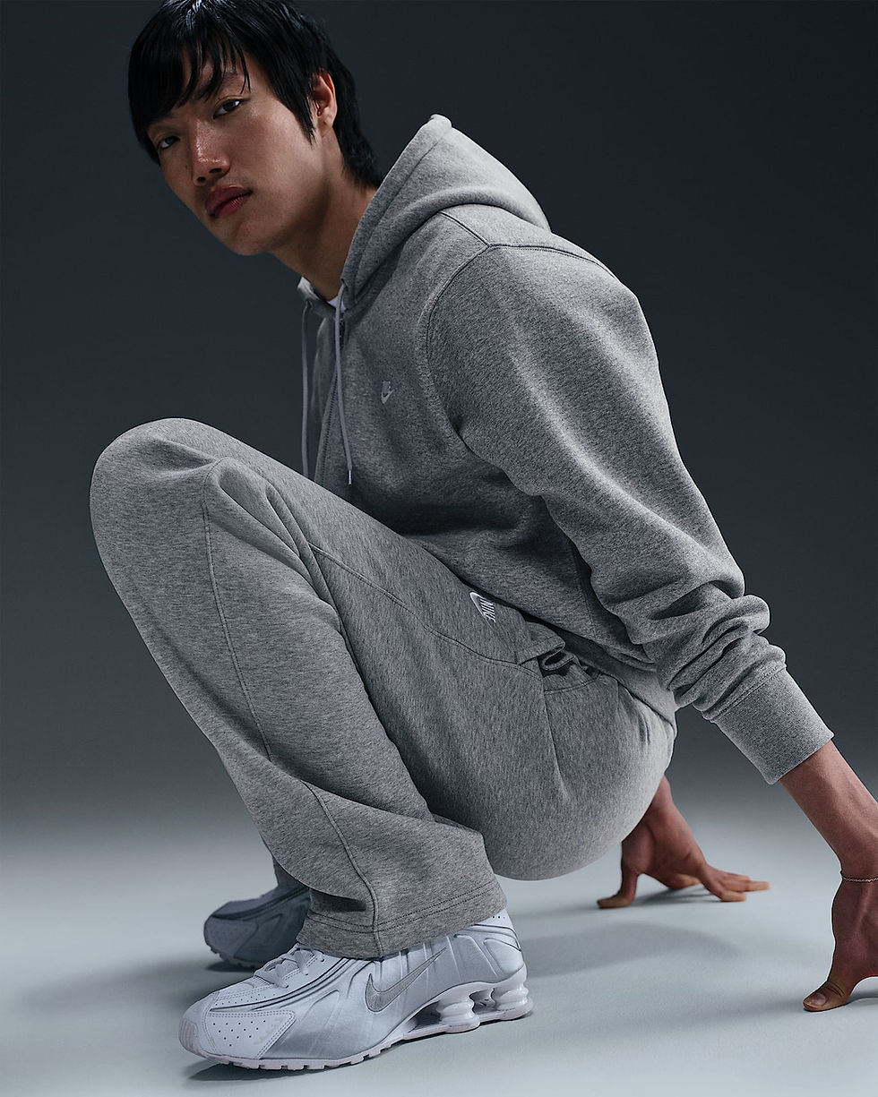Thumbnail: Nike Club Men's Open-Hem Fleece Trousers