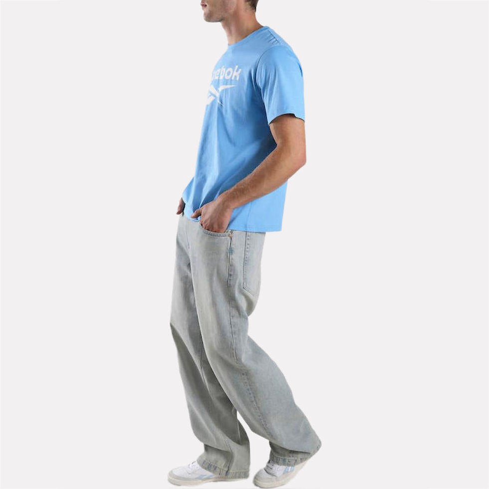 الصورة المصغرة: Chad Big Logo Crew Neck Short Shirt Men's T-Shirt