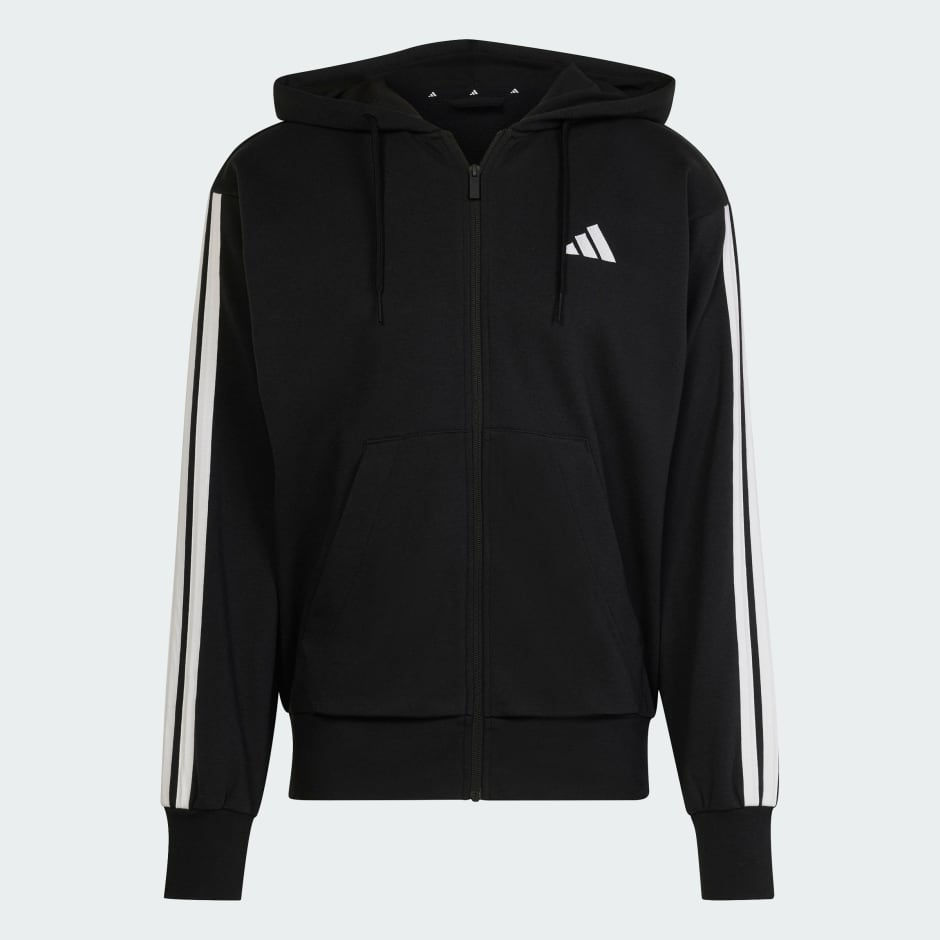 Thumbnail: Men Clothing Jacket Hooded Essentials 3-Stripes French Terry