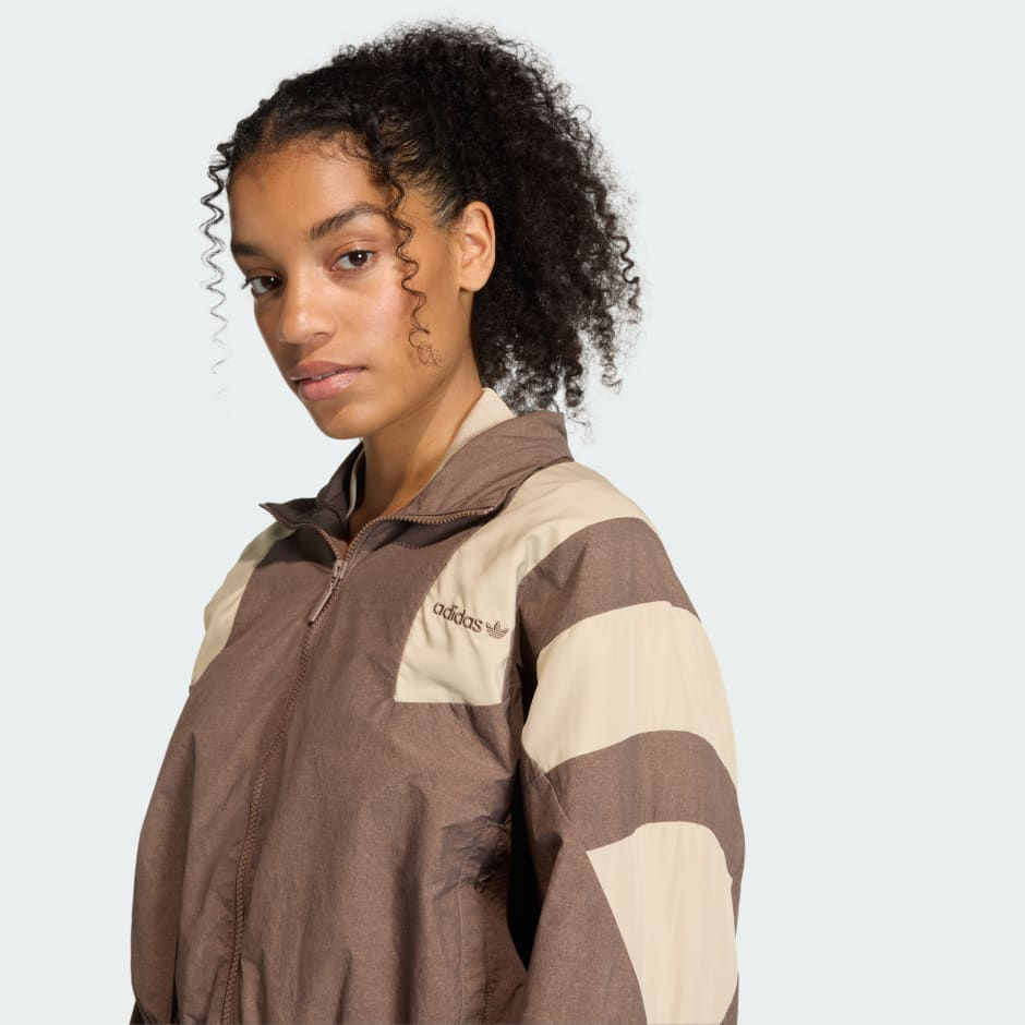 الصورة المصغرة: Women's Clothing  BLOCKED WASHED ZIPPED TRACK TOP