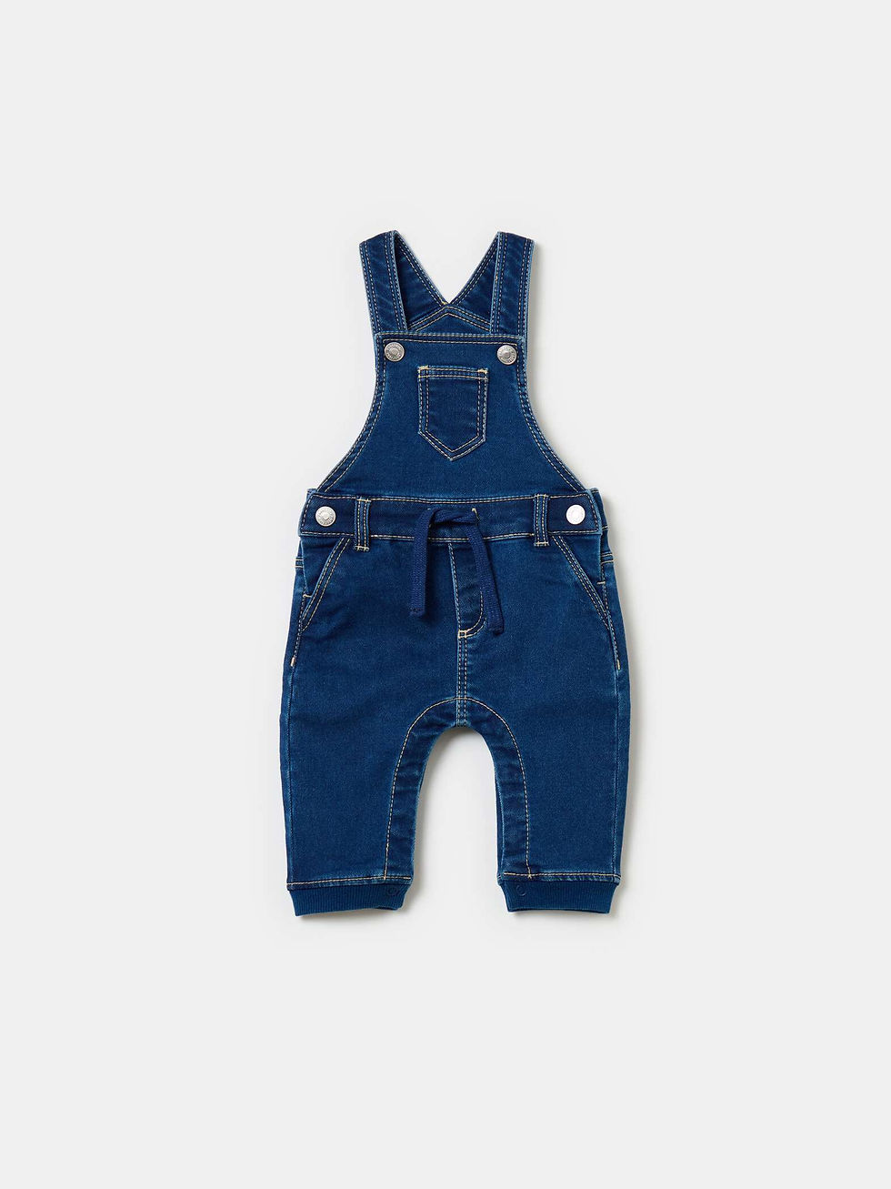 FAGOTTINO Medium Wash Denim dungarees with drawstring