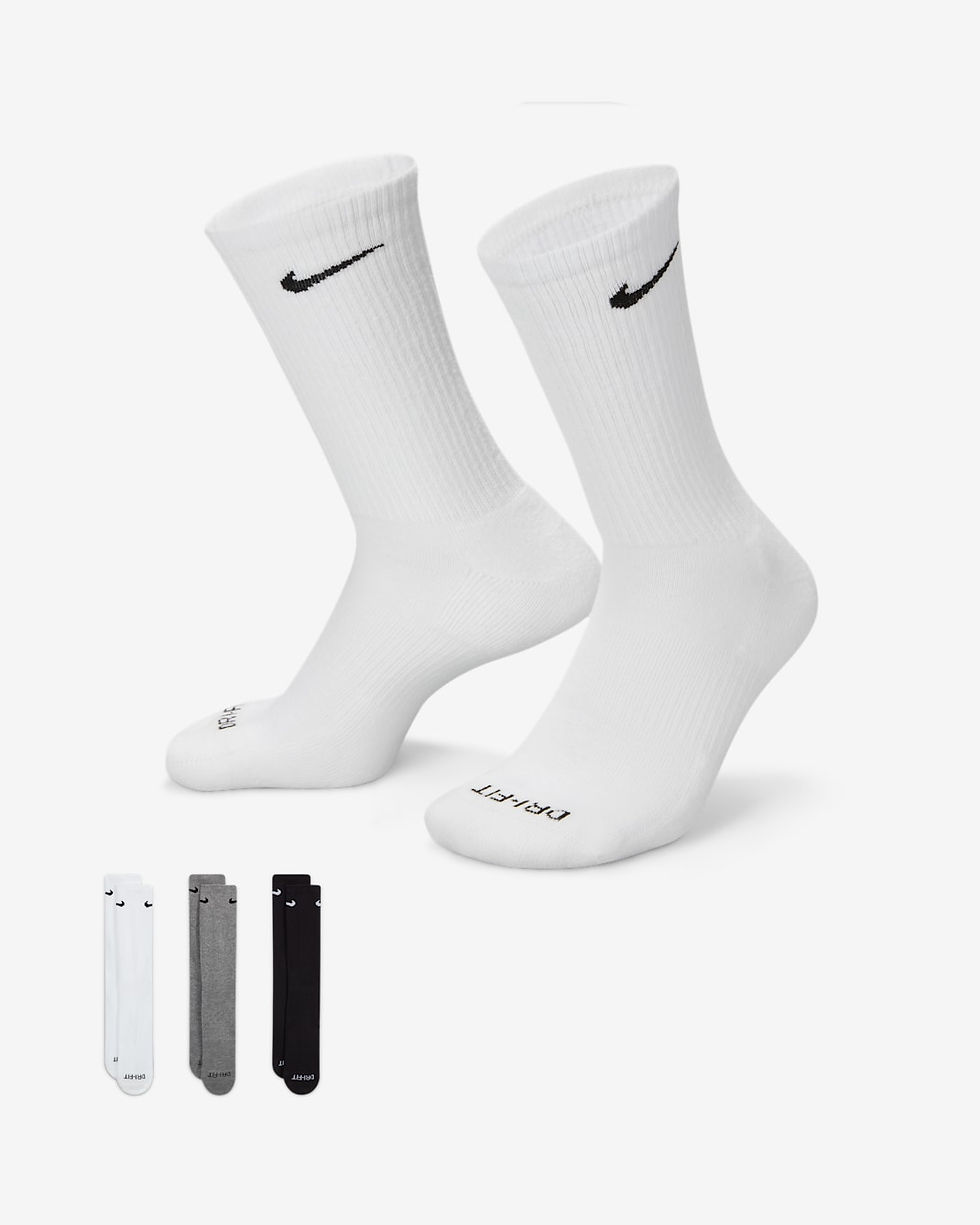 Nike Everyday Plus Cushioned Training Crew Socks (3 Pairs)