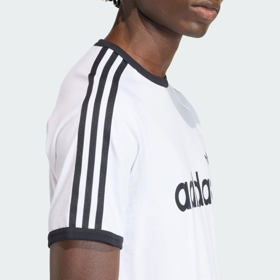 Thumbnail: Men Clothing T-Shirt 3-Stripes Slim Ringer