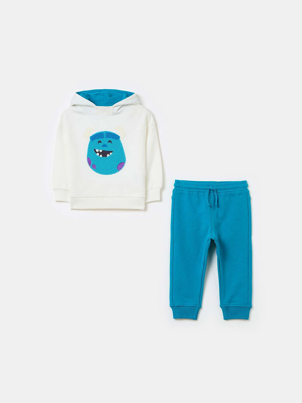 DISNEY Blue/White Fleece jogging set with Sullivan patch