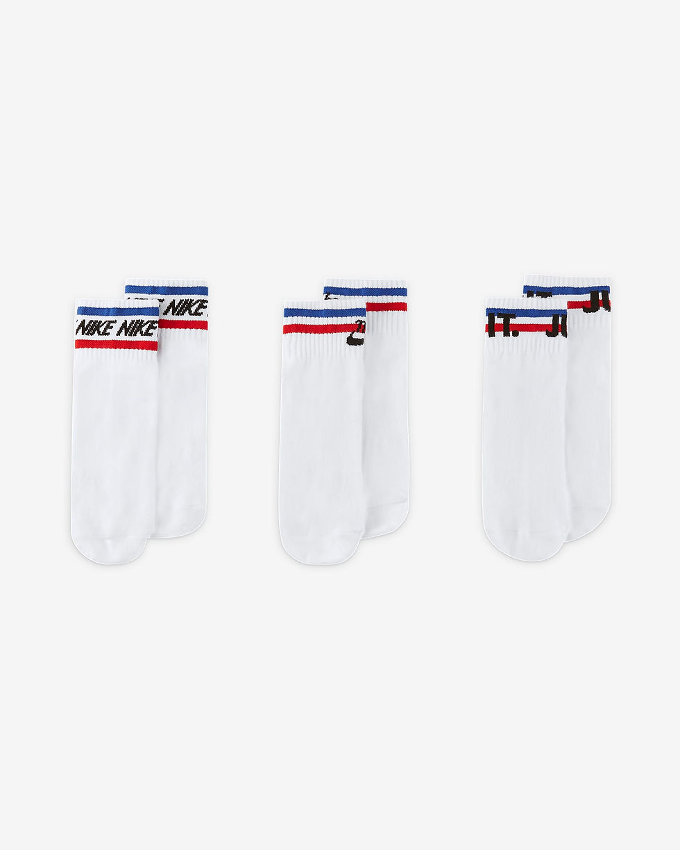 الصورة المصغرة: Nike Everyday Essential Ankle Socks (3 Pairs)