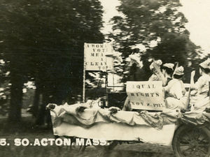 Suffrage Float, South Acton, 1915