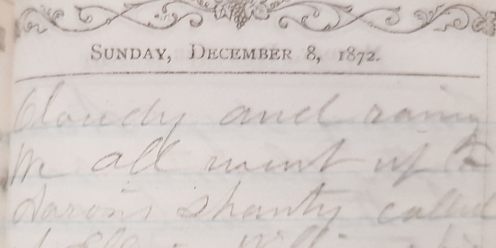 Ball Diary, Dec. 8, 1872