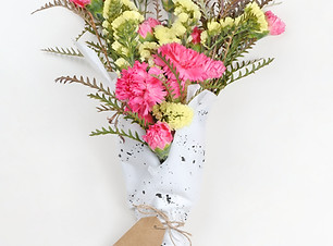 Yellow and Pink Flower Bouquet