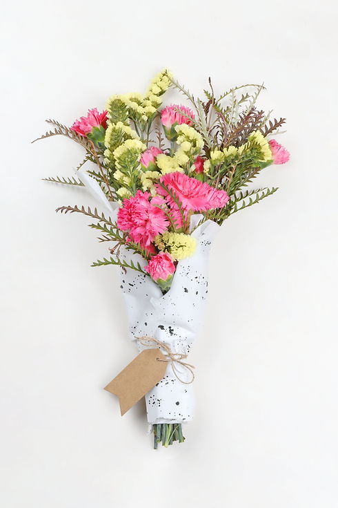 Yellow and Pink Flower Bouquet