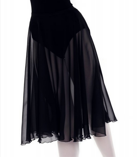 ヨガ・フィットネスその他 BALLESSIMO Chiffon skirt (all black) Black Chiffon Skirt | Romy Louisa Dance