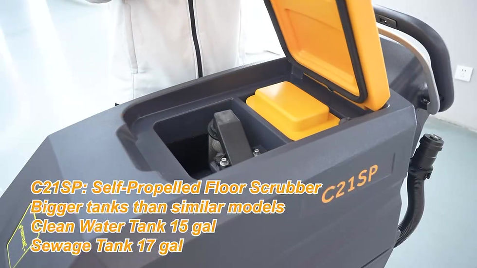 Thumbnail: 21" 17 Gal Self-Propelled Floor Scrubber with a Complete Set of Parts, C21SP
