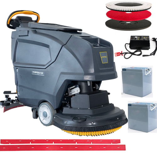 Self-Propelled Floor Scrubber with a Complete Set of Parts