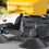Thumbnail: Industrial Floor Sweeper, Dual Side Brooms,38" Walk-behind Outdoor Floor Sweeper