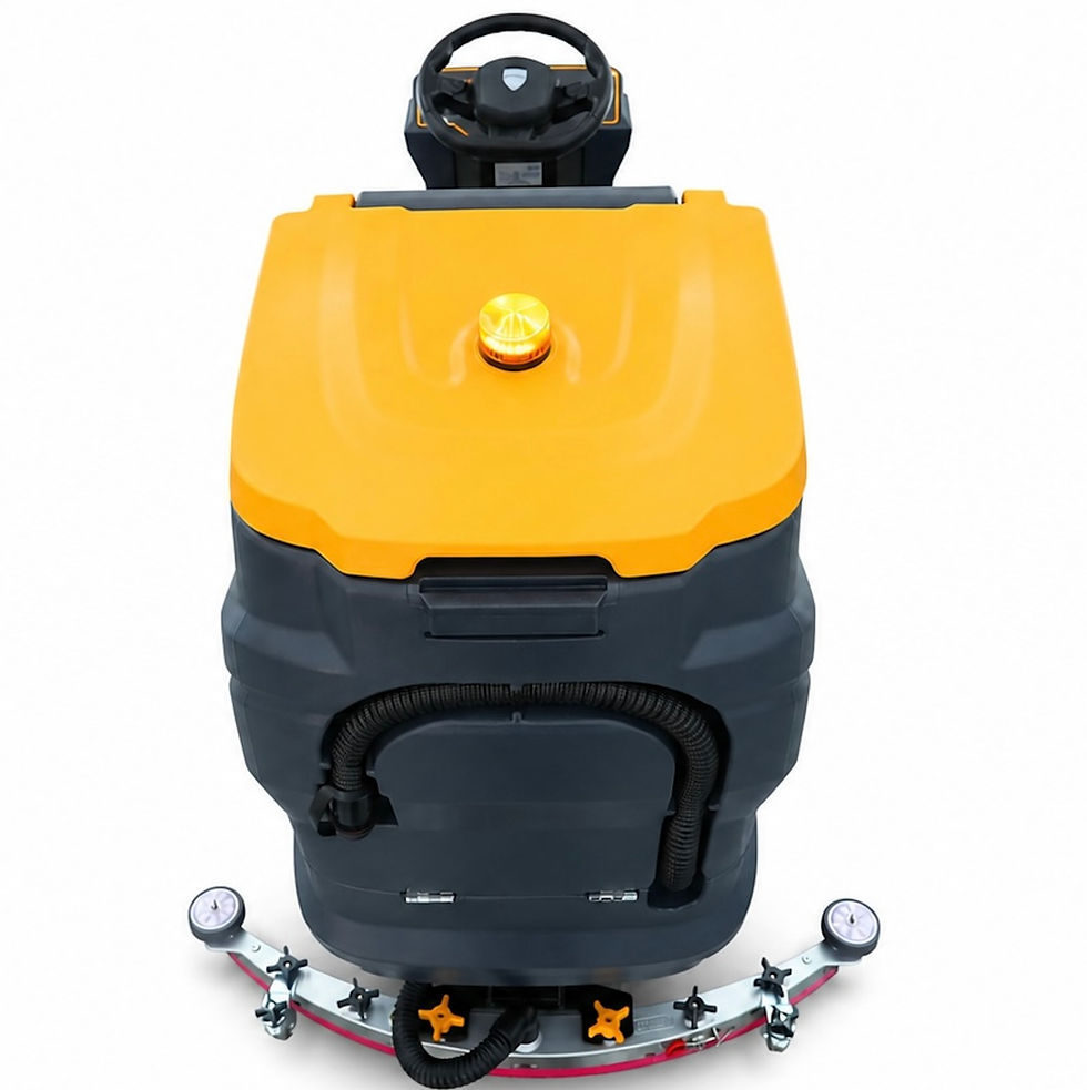 Thumbnail: 34" 40 Gal Ride-On Industrial Floor Scrubber with 4 *240 Ah Batteries, BTCR34