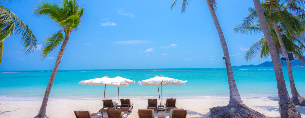 White-sand beach in Krabi