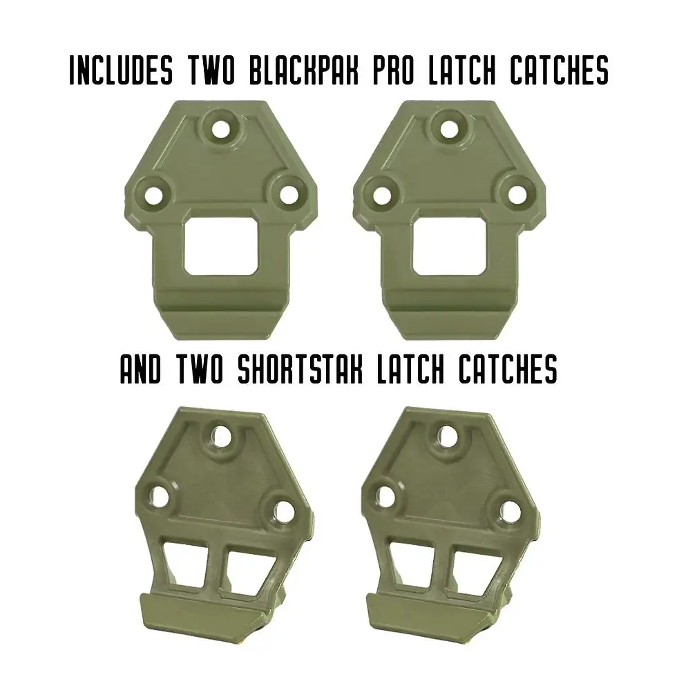 Thumbnail: YakAttack Hinge & Latch Kit for BlackPak Pro and ShortStak, Olive Green