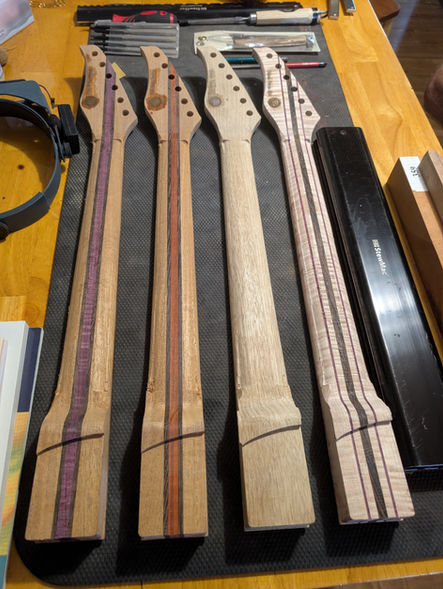 building Necks in the wood shop