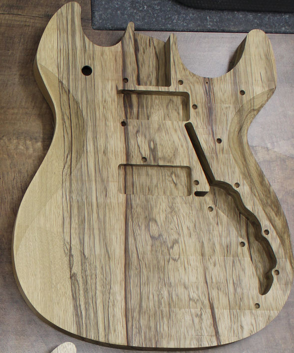 Black Limba One Piece Body