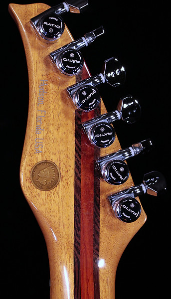 Headstock Back Honduranmahogany Padauk Weng Laminate Coin Inlay Graphteck Ratio Locking Tuners