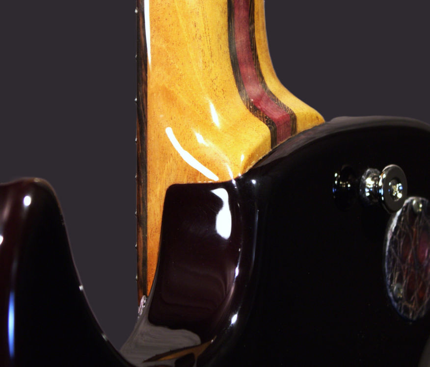 KR 22 Deep Translucent black Purple Gator Guard Back Smooth Heel Contour