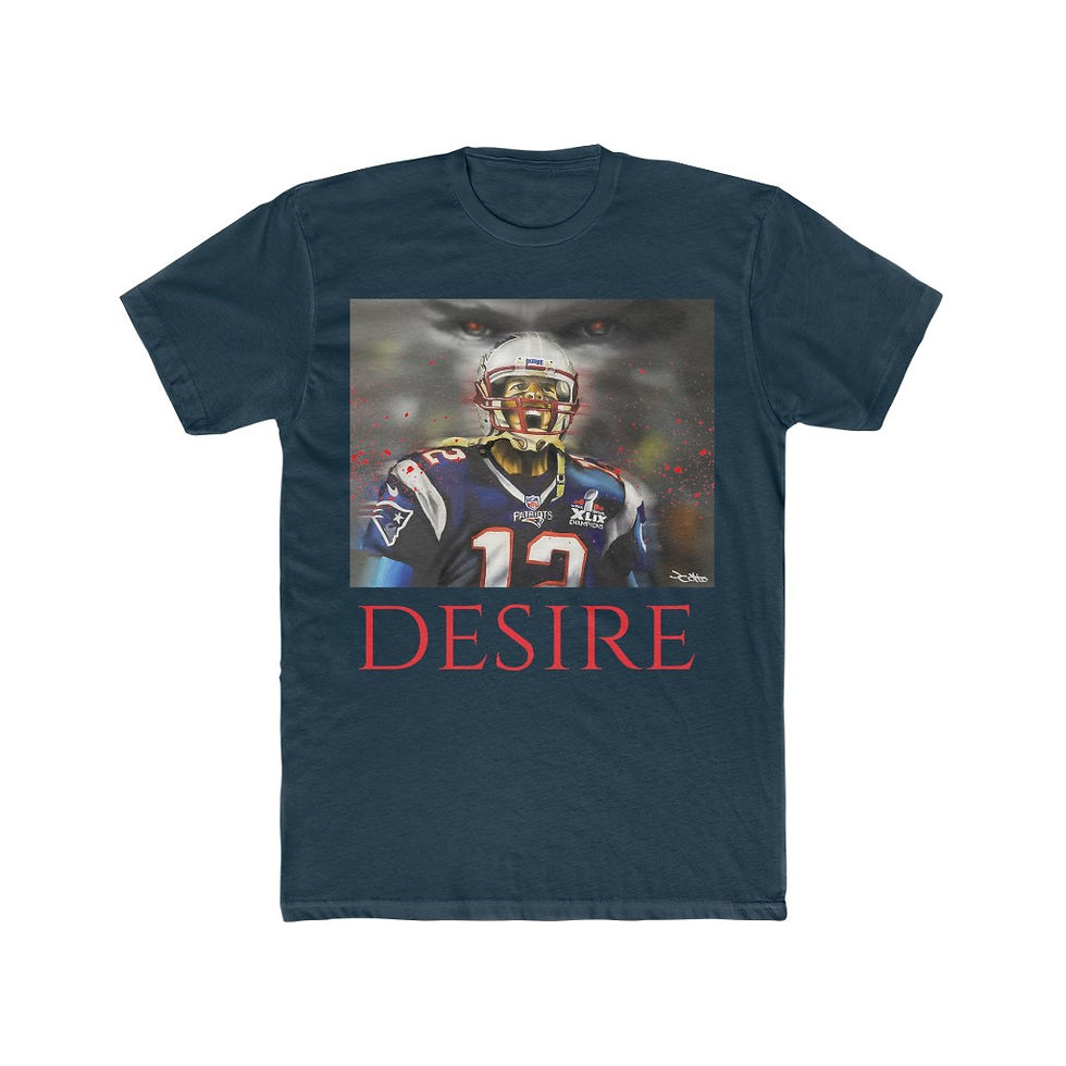 Thumbnail: Desire, Tom Brady - Men's Cotton Crew Tee