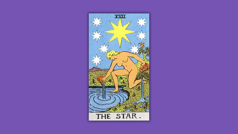 Carta da Estrela: conheça o significado do arcano 17 no tarot