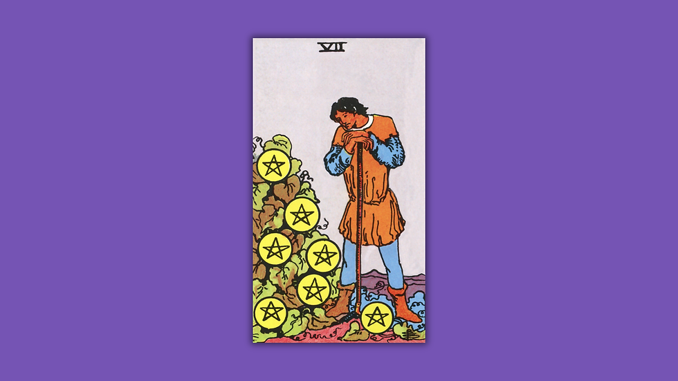 7 de Ouros do tarot