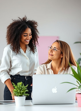 Two women discussing breast cancer medical advances