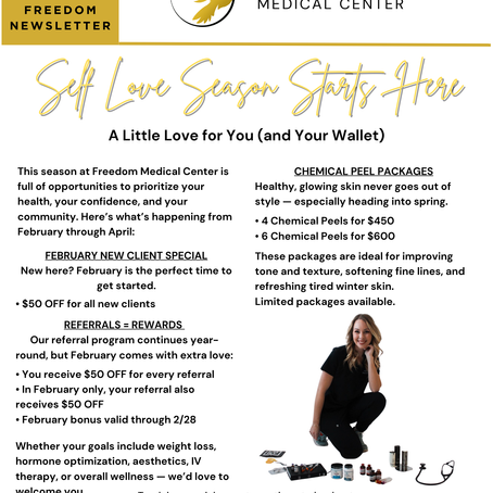 February Newsletter - Self Love Season Starts  Here 