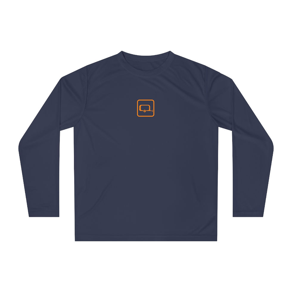 Thumbnail: RV on Call Performance Long Sleeve _ Lightweight | Orange Logo | Front-Back