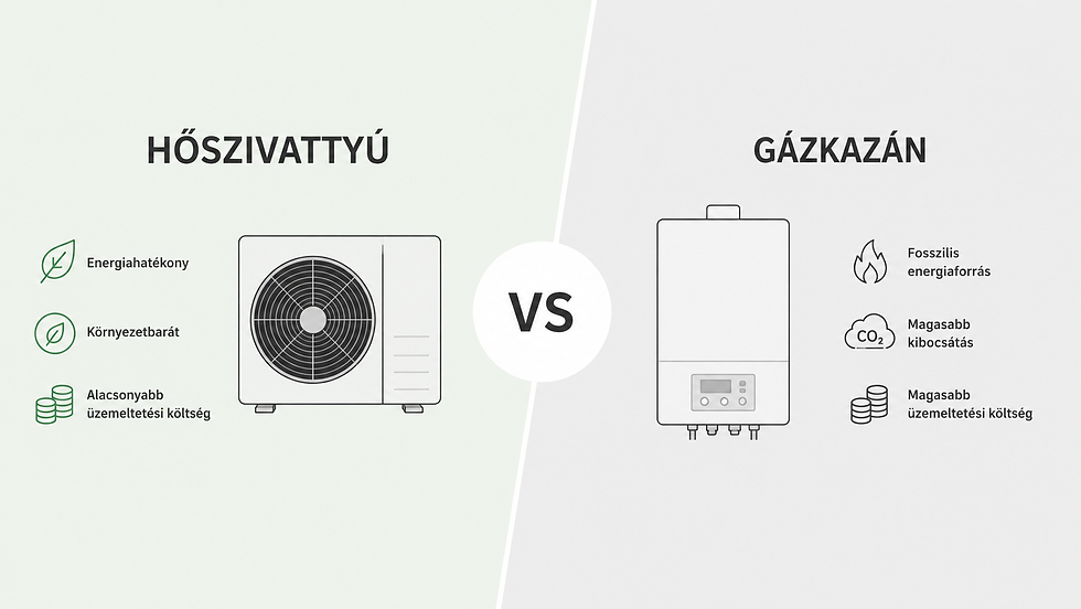 Hőszivattyú vagy kondenzációs kazán?