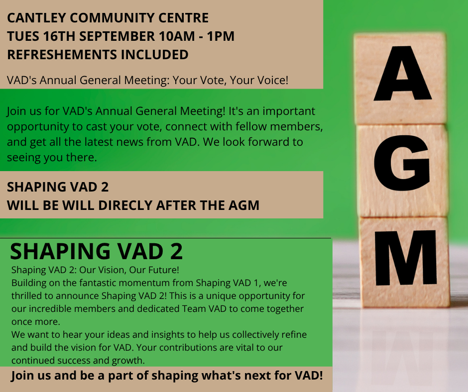 THE VAD AGM AND SHAPING VAD 2