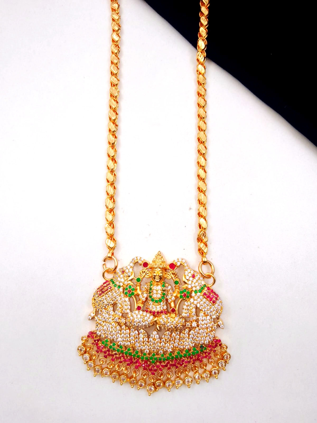 AD Big Lakshmi Dollar Chain