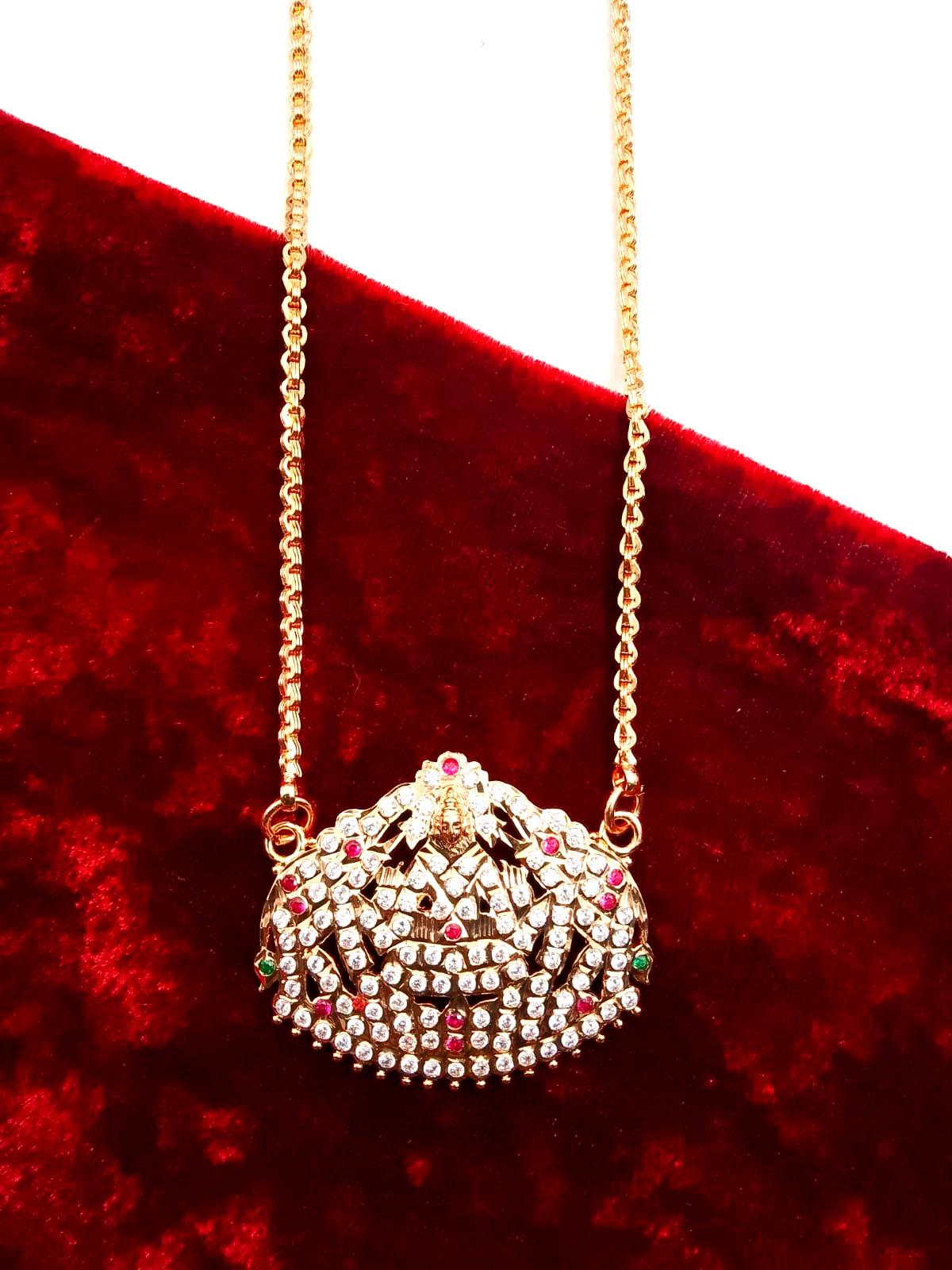 Impon Lakshmi Flower Dollar Chain Without Drops
