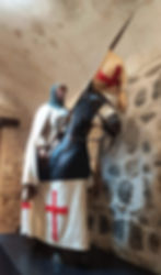 Reproducción a escala 1:1 de un caballero templario. Toledo