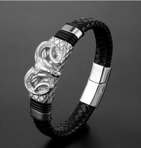 Miniatura: Men's Constellation Stainless Steel Braided Bracelet