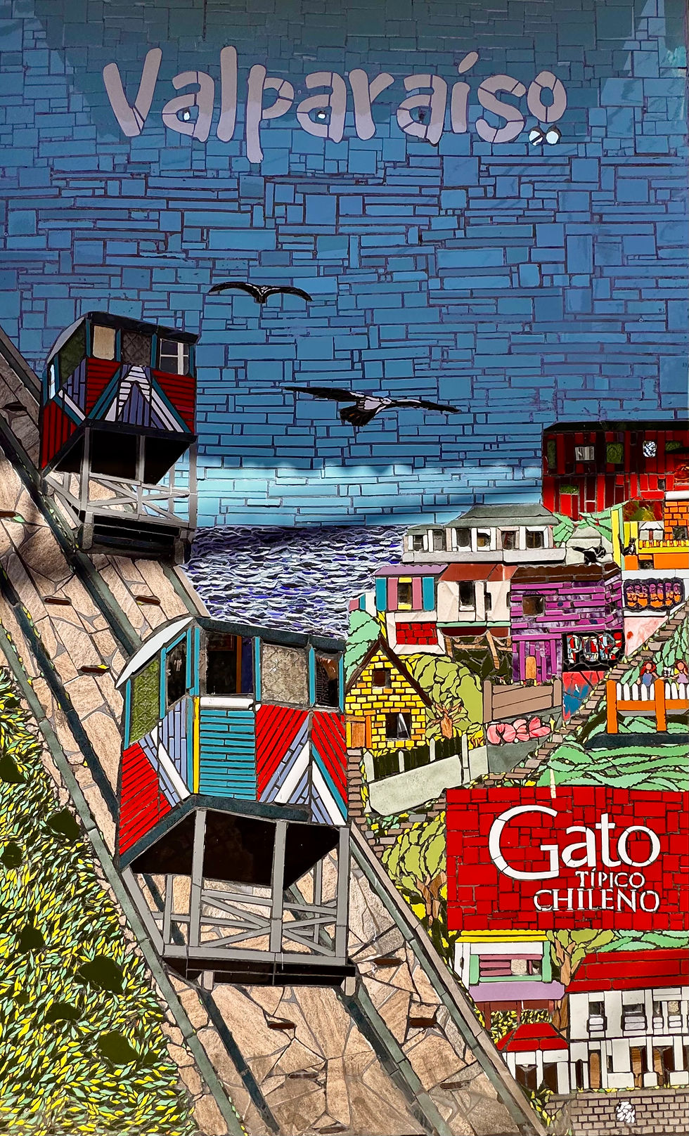 This is just one of many colourful murals found everywhere in this city.