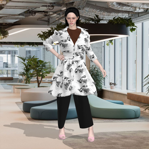 Two-tiered Leather Blazer- 3D design 

Used CLO 3D virtual software to develop and showcase a project from a sophomore studio course at Kent State University.
