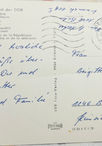 Comic-Eichhörnchen vor Berliner Fernsehturm, kolorierte Postkarte von 1964