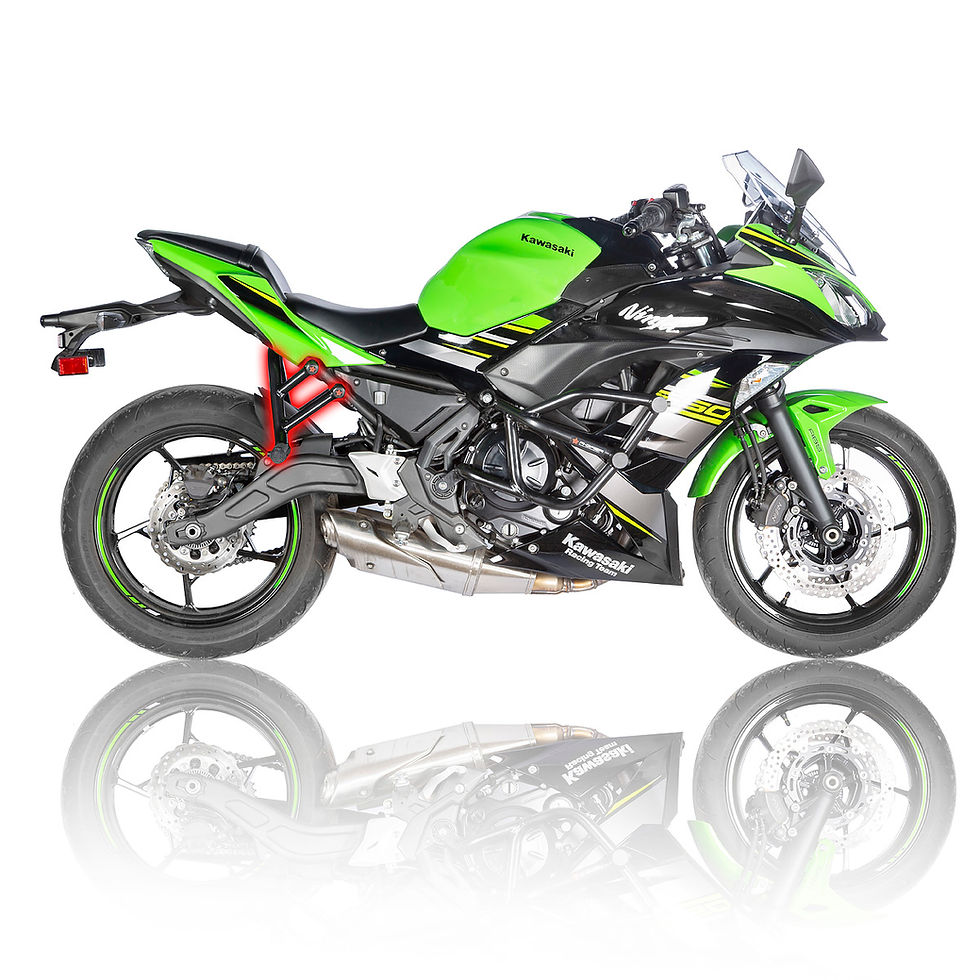 Kawasaki NINJA650 / Z650 2017-2019 Subcage Stunt Passenger Pegs