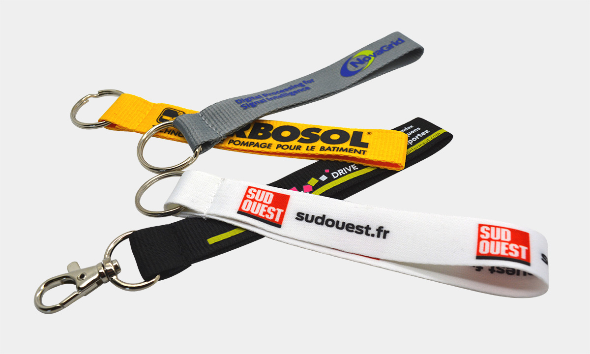 Flat Polyester Keychain 115prous