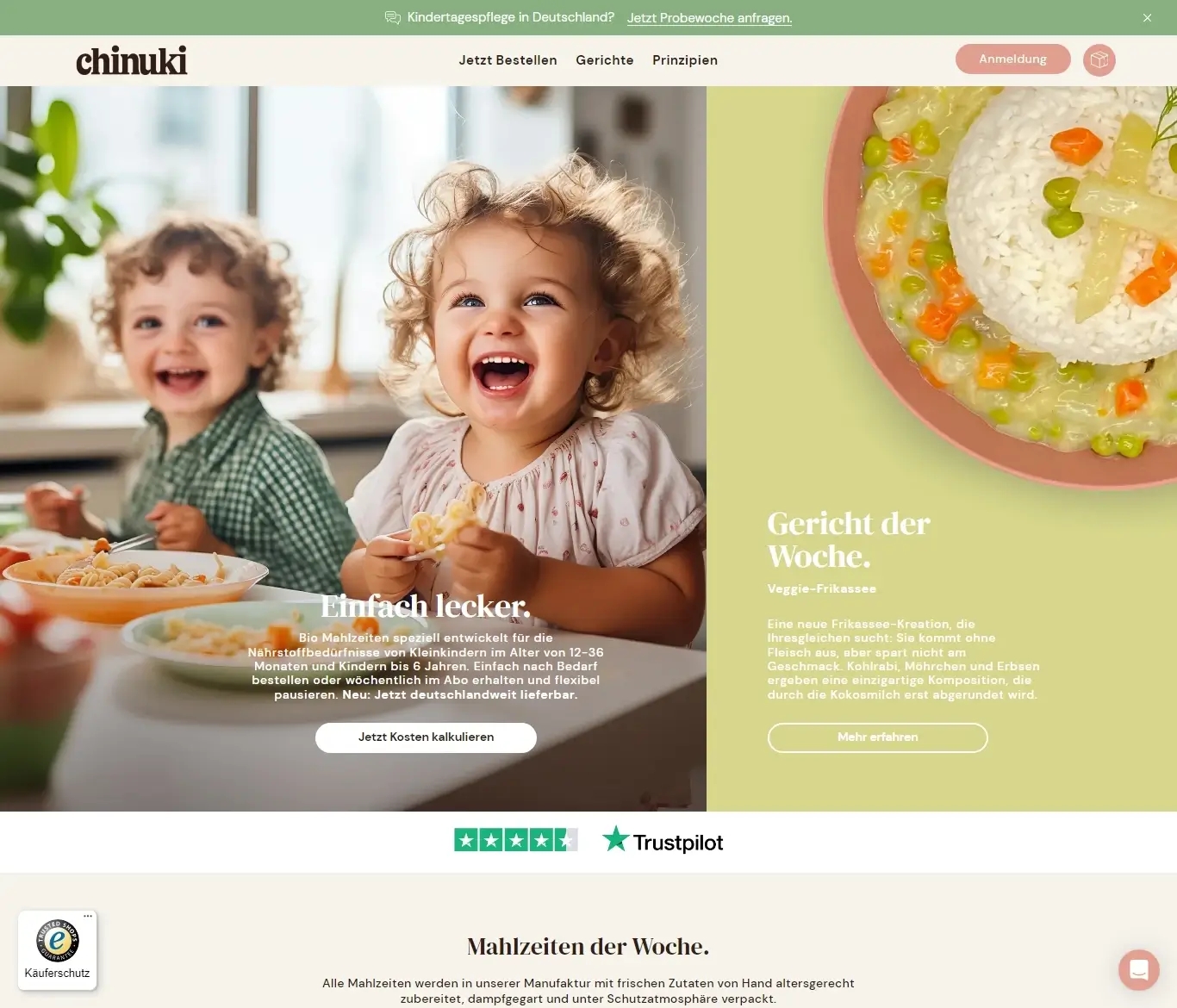 CHINUKI BIO KINDERMAHLZEITEN