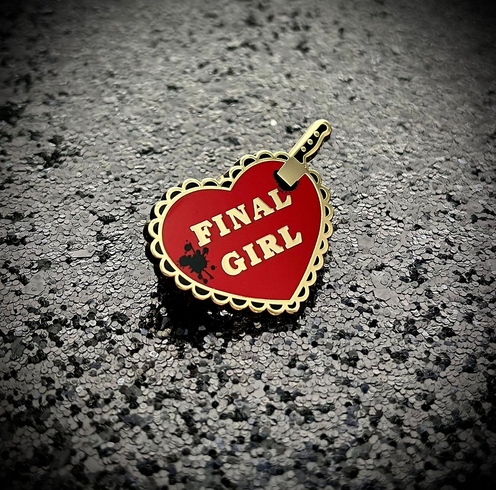 Thumbnail: Gold Final Girl Enamel Pin
