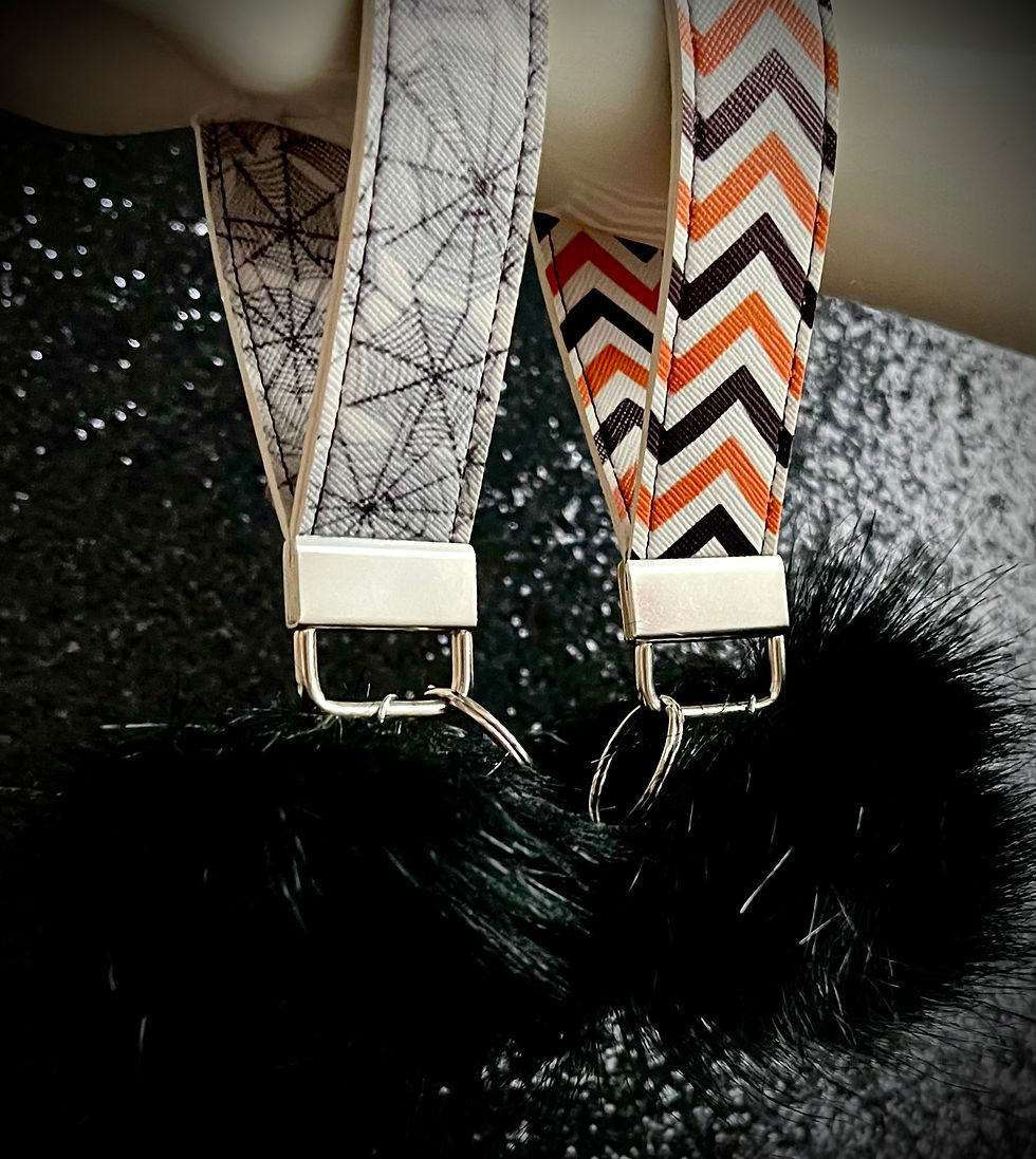 Thumbnail: Spiderweb Keychain Wristlet