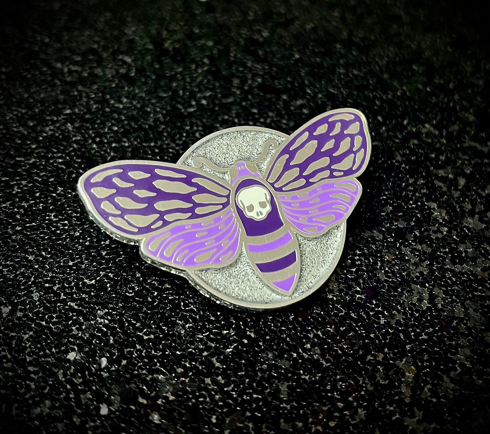 Thumbnail: Purple Moth Enamel Pin