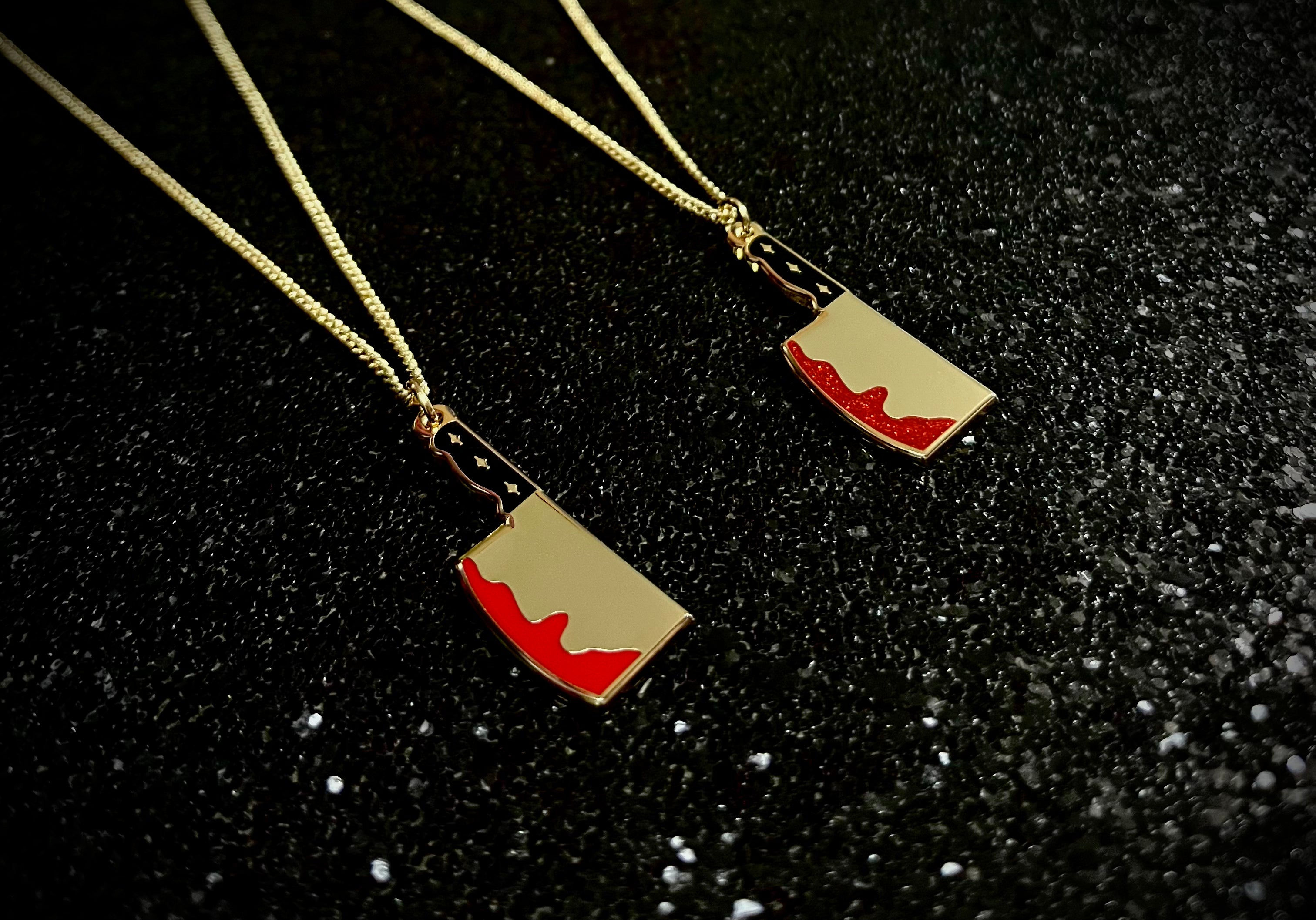 Gold Cleaver Necklace