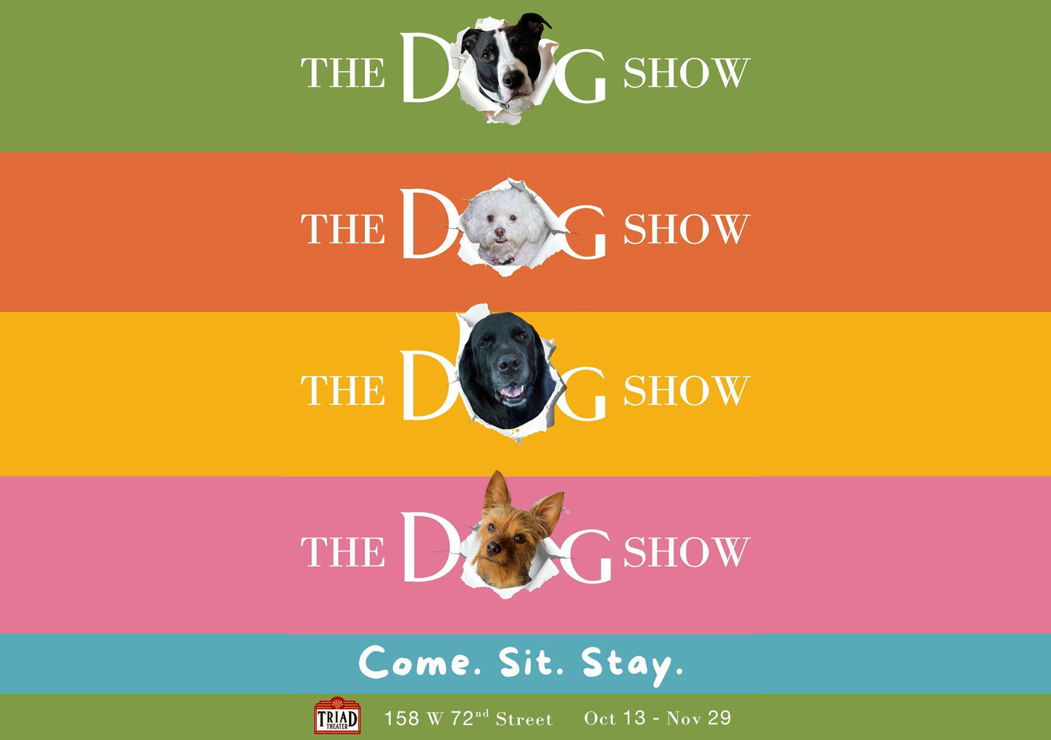 On the Upper West Side, NYC: "The Dog Show: Come. Sit. Stay" Runs at Triad Theater Through Nov. 29
