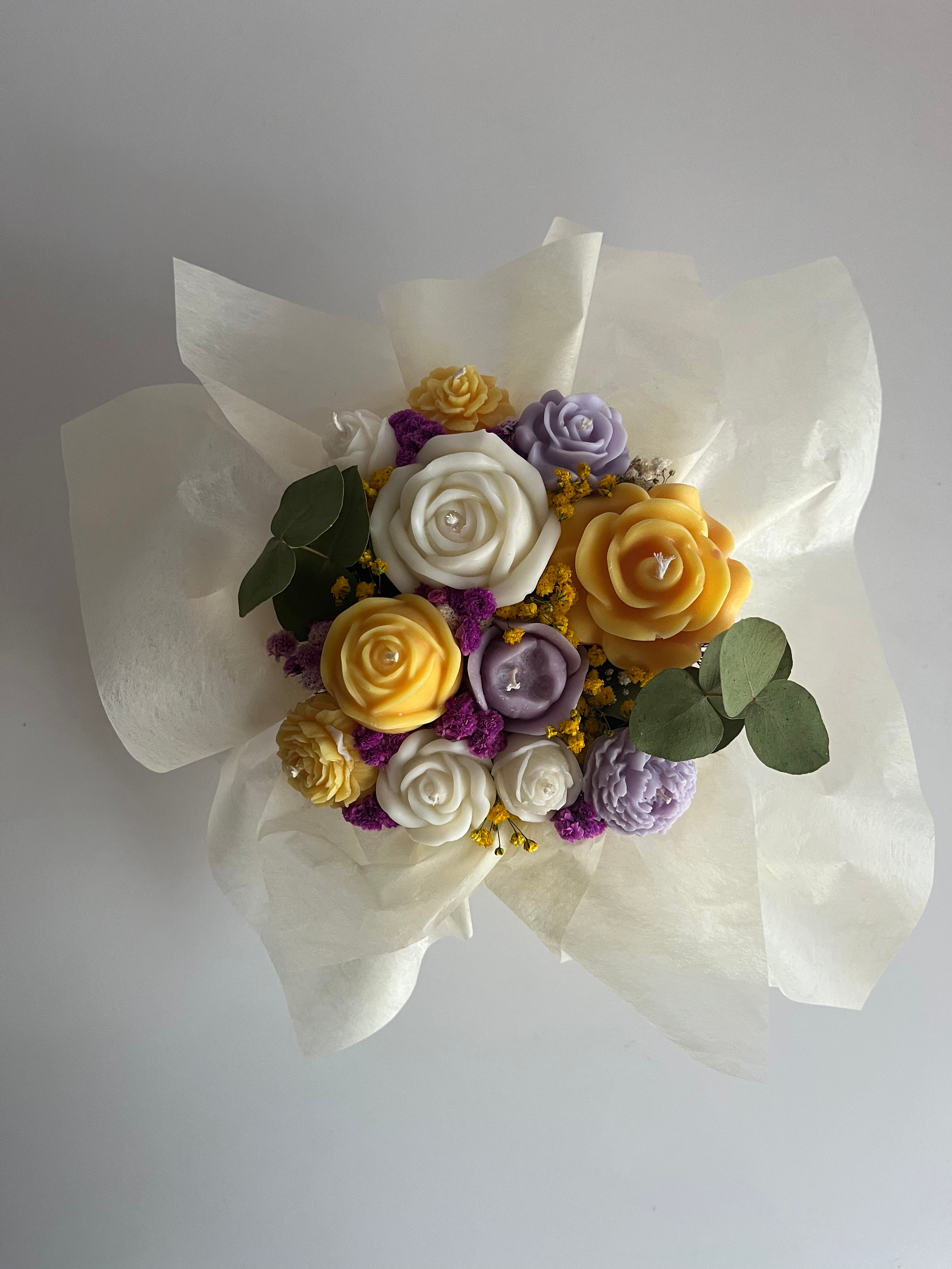 Букет от ароматни соеви свещи