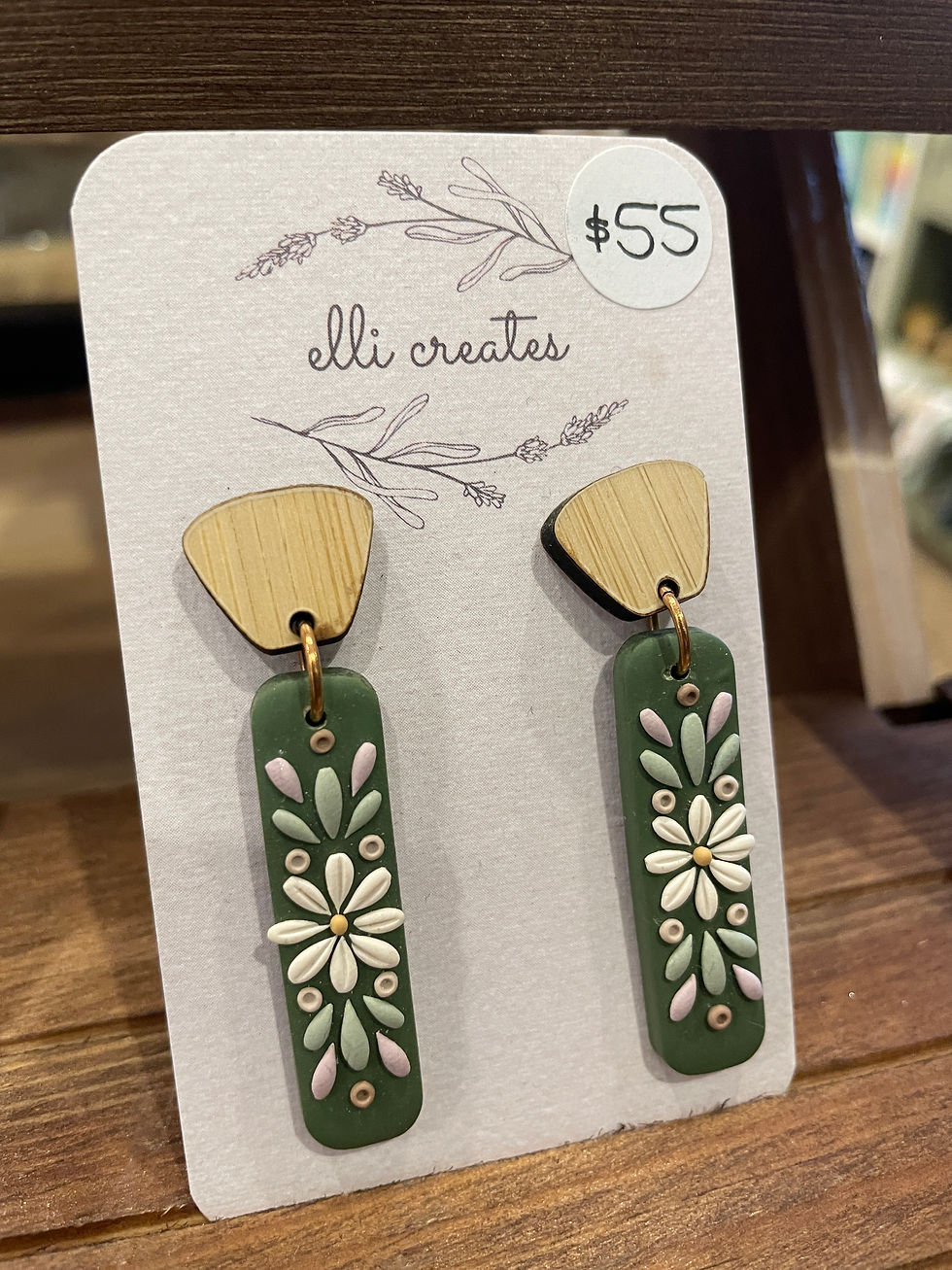 Folk Inspired Bar Earrings by Elli Creates